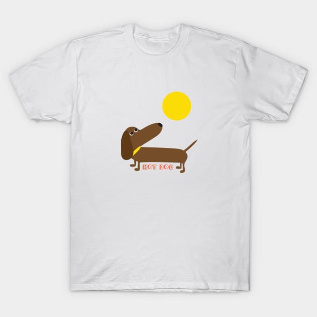 Hot Dog T-Shirt by Loo McNulty Design